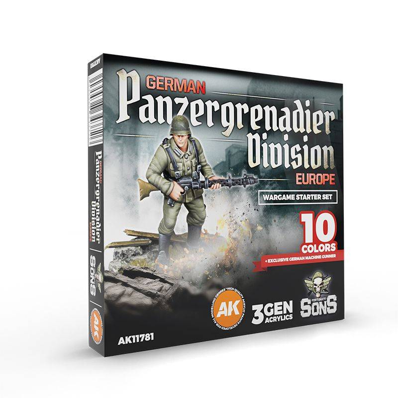 AK Interactive German Panzergrenadier Division Europe Wargame Starter BoltAction