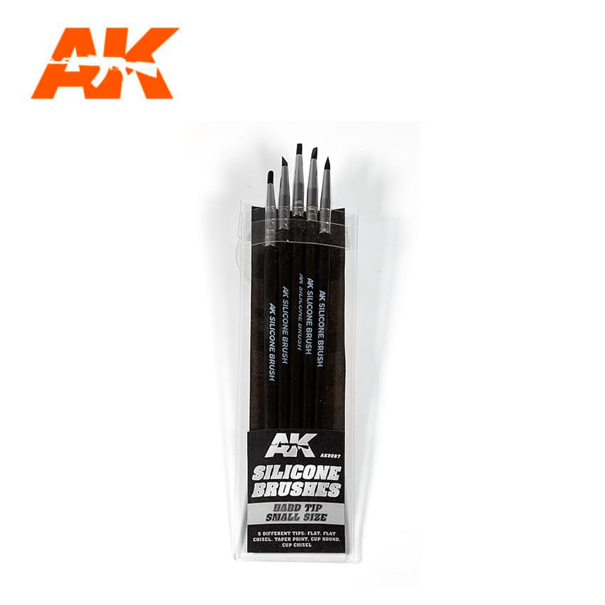 AK Interactive Silicone Brushes Hard Tip Small Size Pinsel AK9087