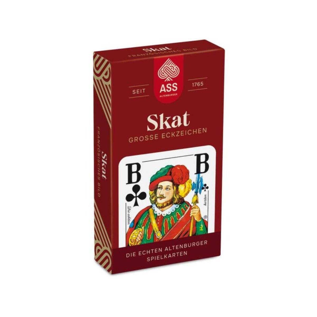 ASS Altenburger Spielkarten - Skat große Eckzeichen französisches Blatt ASS Altenburger Spielkarten - Skat große Eckzeichen französisches Blatt