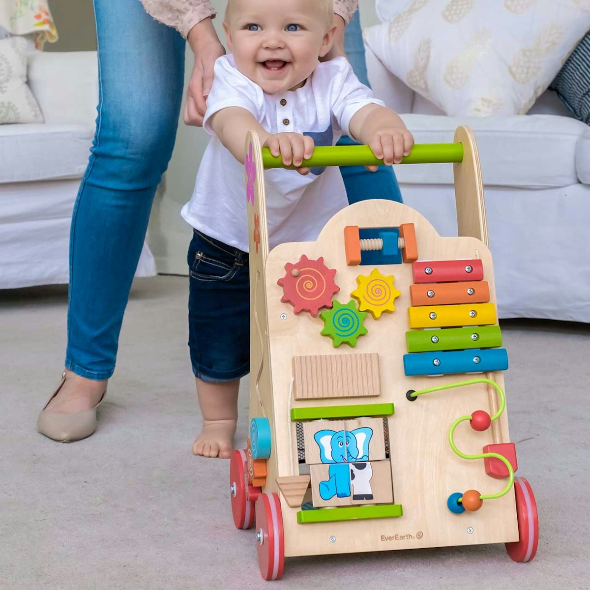 Activity Lauflernwagen aus Holz Activity Lauflernwagen aus Holz