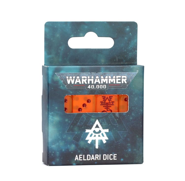 Aeldari Dice Set (16) Games Workshop Warhammer Craftworlds Eldar Würfel orange