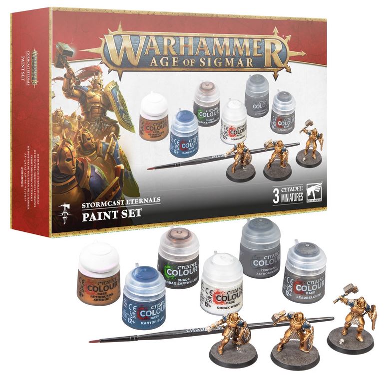 Age of Sigmar Stormcast Eternals Liberators and Paint Set Games Workshop Malset