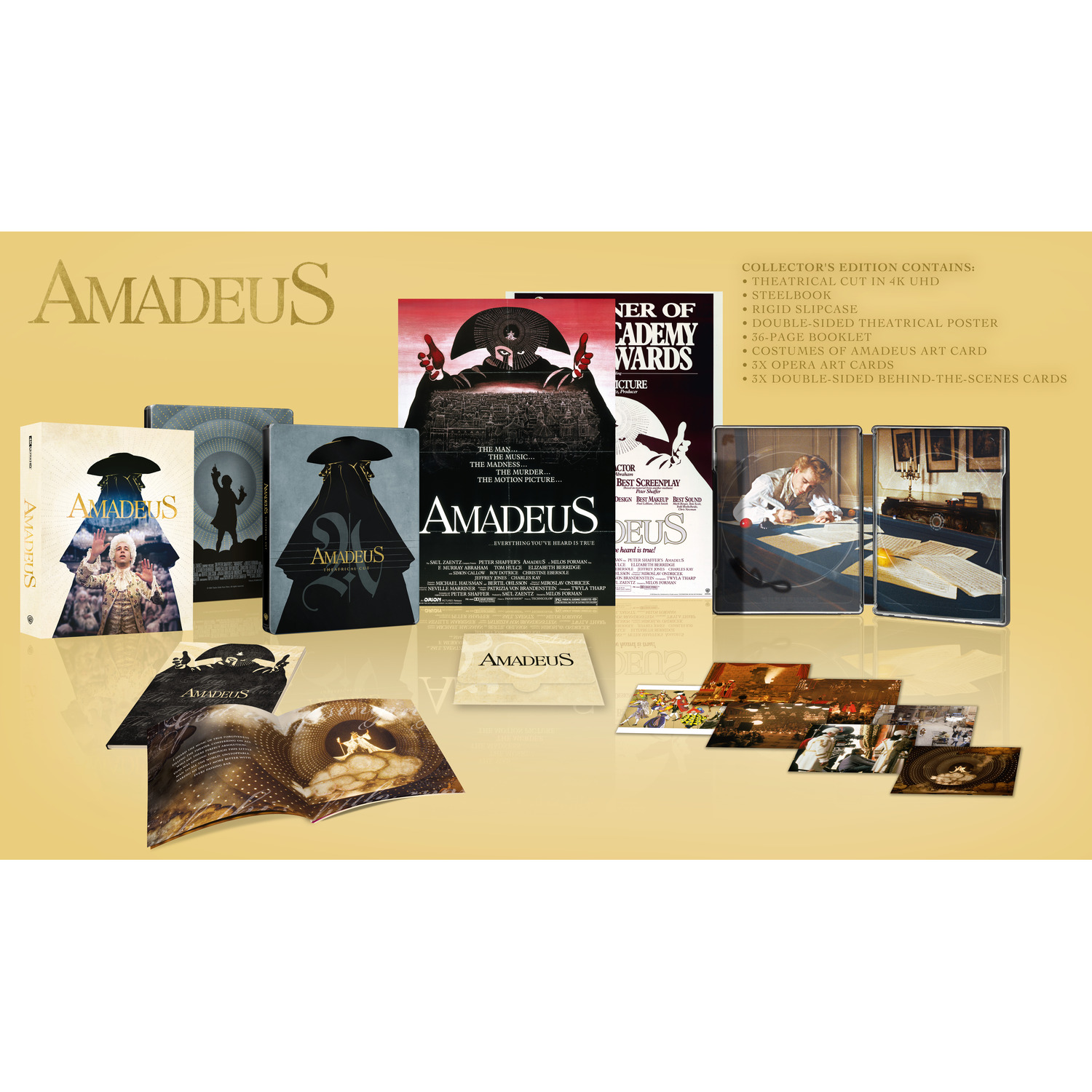 Amadeus Collector's Edition 4K Ultra HD & Blu-ray Steelbook