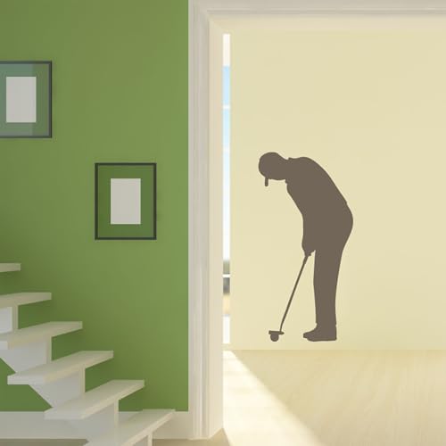 Ambiance-Live Wandaufkleber, Golfspieler, 2-110 x 55 cm, Schwarz von Ambiance Sticker