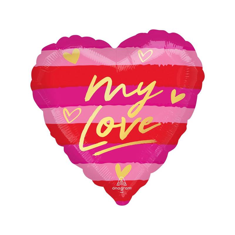 Amscan - Folienballon Herz "MY LOVE" (5)