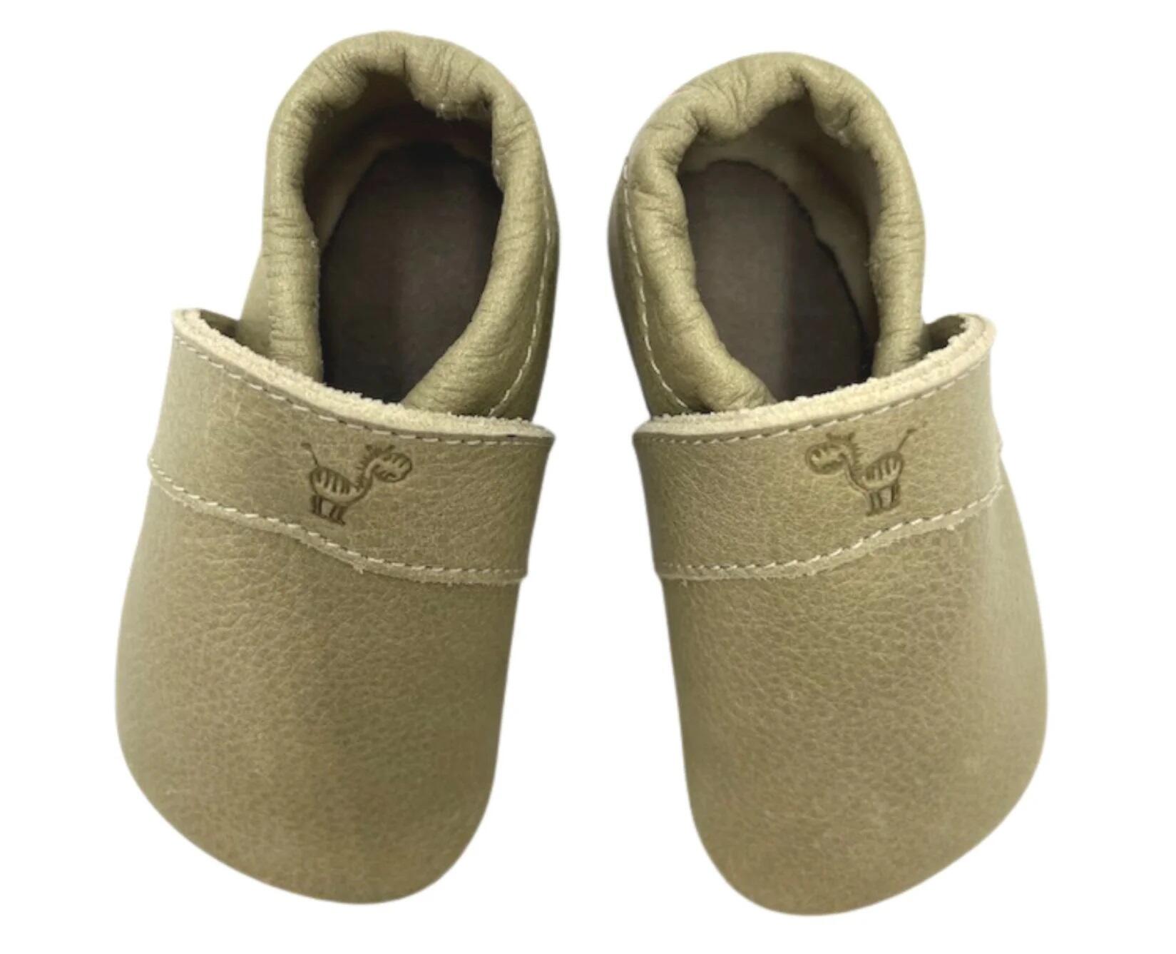 Anna und Paul - Krabbelschuhe uni schilf S Anna und Paul - Krabbelschuhe uni schilf S