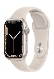 Apple Watch Series 7 GPS, 45mm Koperta z aluminium w kolorze księżycowej poświaty z paskiem