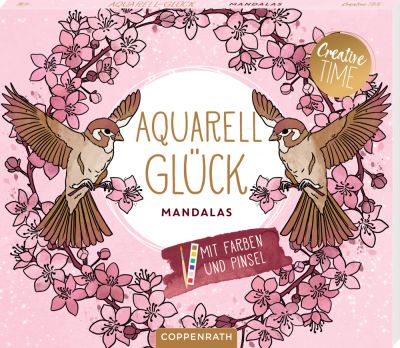 Aquarell-Glück Mandalas mit Farben und Pinsel - Creative Time Aquarell-Glück Mandalas mit Farben und Pinsel - Creative Time