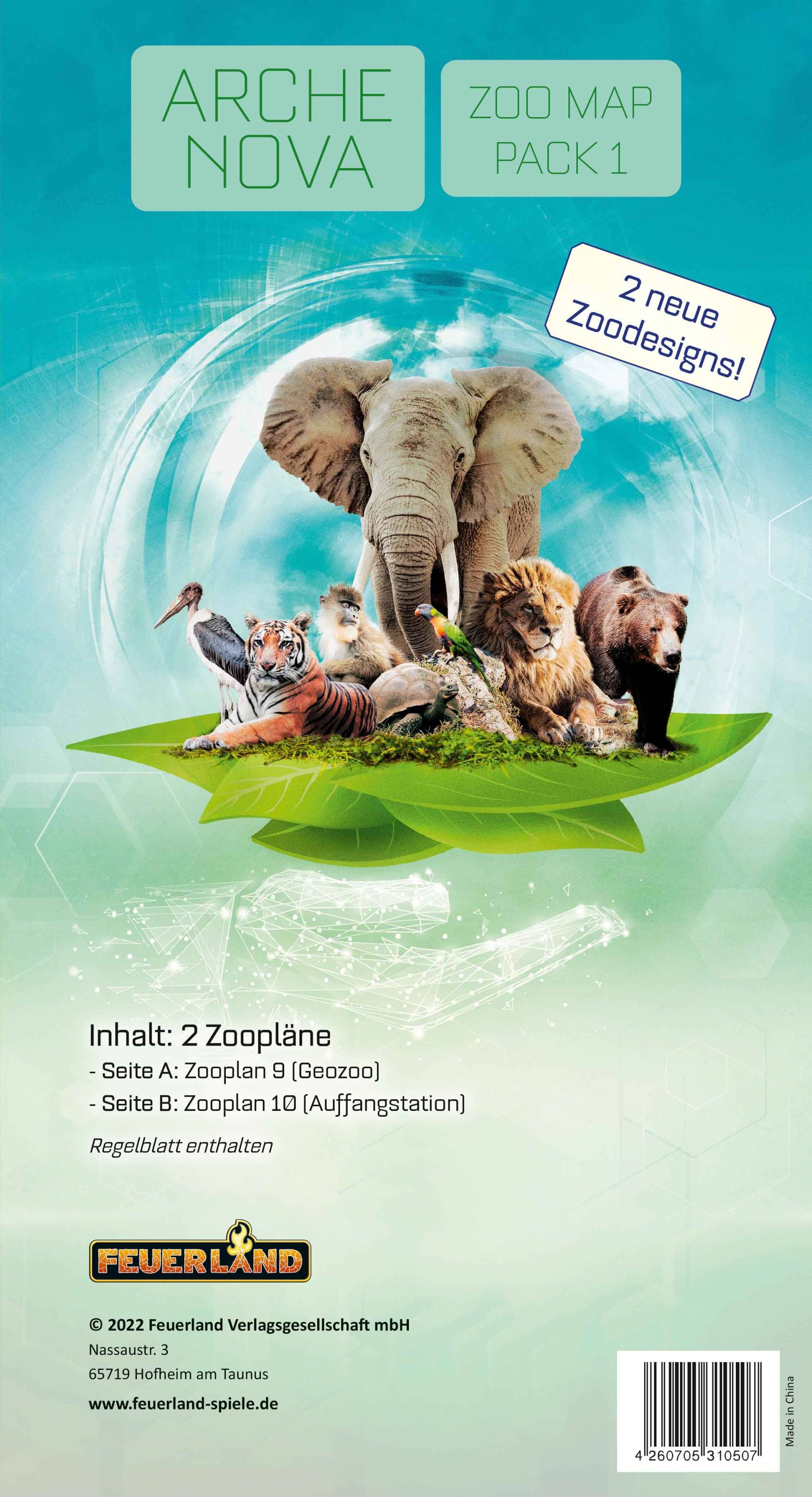 Arche Nova | Zoo Map Pack 1 - Minierweiterung Arche Nova | Zoo Map Pack 1 - Minierweiterung