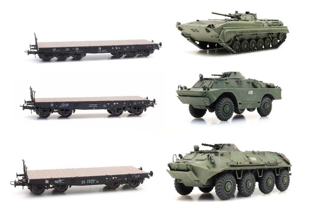 Artitec Militärtransport "NVA Schützenpanzer" DR Epoche IV H0 MoBa Artitec Militärtransport "NVA Schützenpanzer" DR Epoche IV H0 MoBa