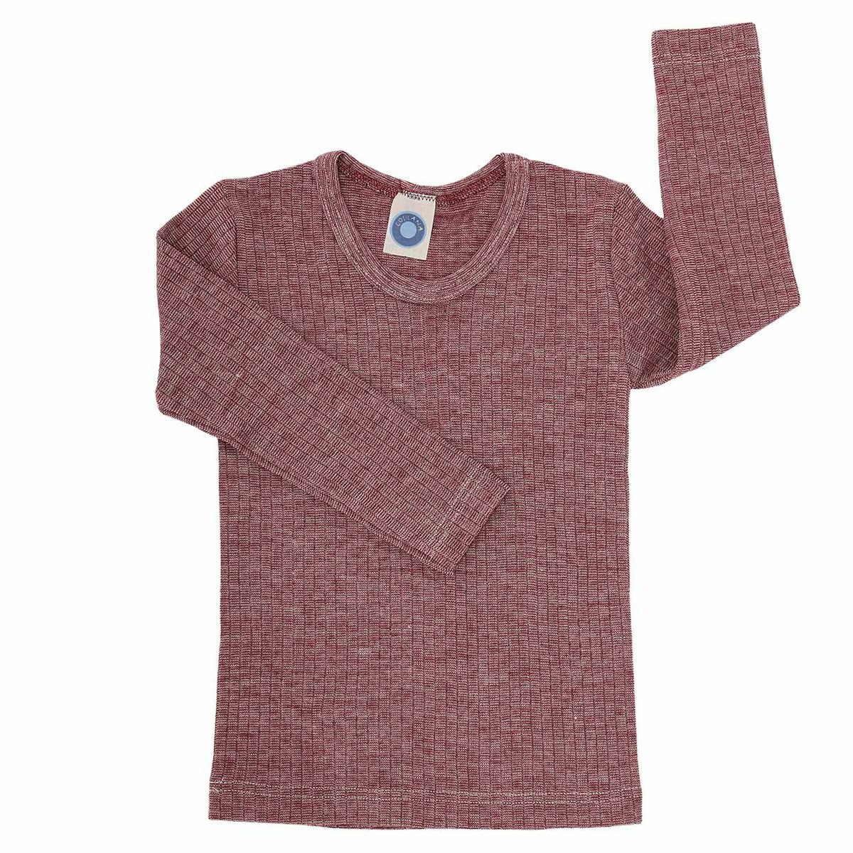 Atmungsaktives Wolle Seide Baumwolle Shirt weinrot 140 Atmungsaktives Wolle Seide Baumwolle Shirt weinrot 140