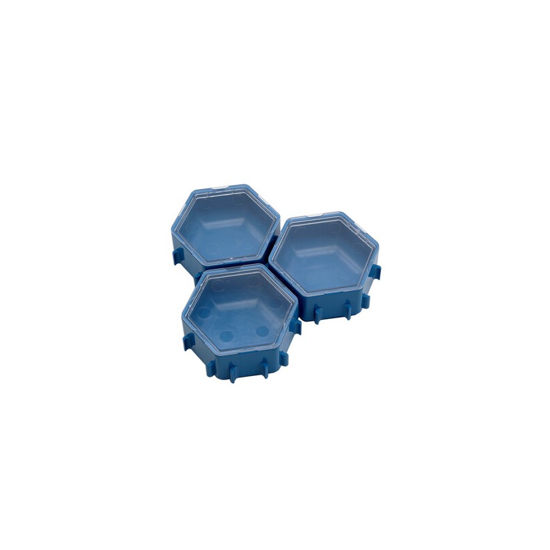 Aufbewahrungsschalen: Honeycombs (3er Set) - Azul Blue