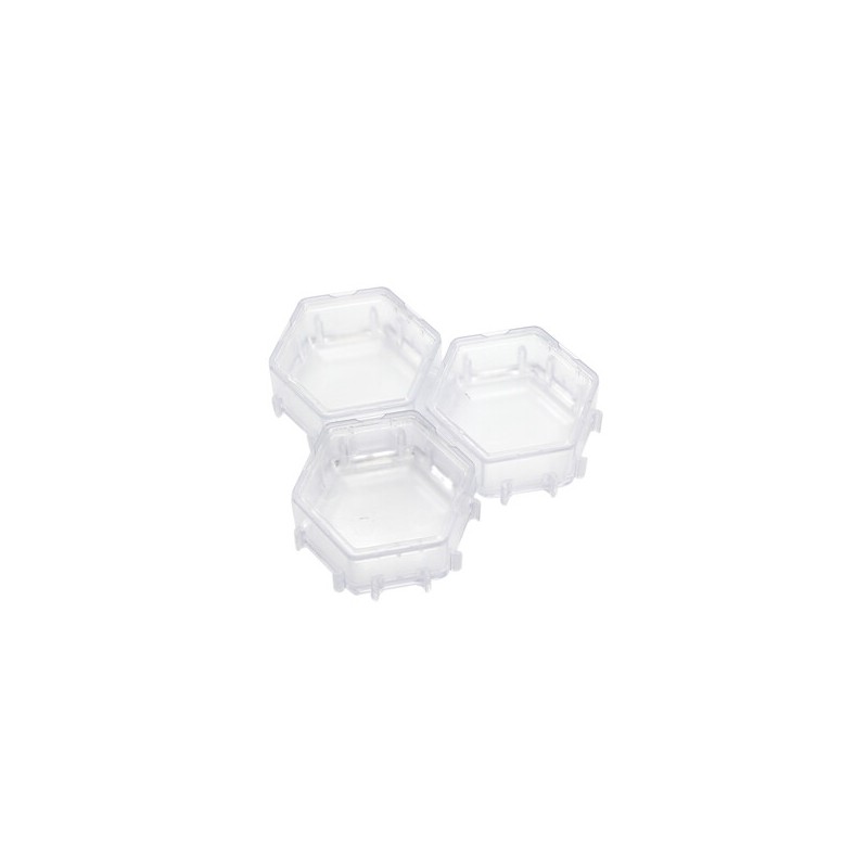 Aufbewahrungsschalen: Honeycombs (3er Set) - Crystal Palace Clear