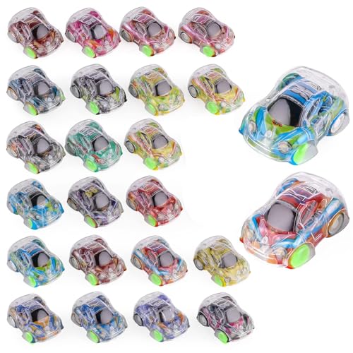 Aufziehauto,24 PCS Spielzeug Autos Auto Spielzeug Fahrzeuge Zurückziehen Mini Spielzeugautos Trägheit Reibungsbetriebene Autos für Jungen Mädchen Kleinkinder von SinChic