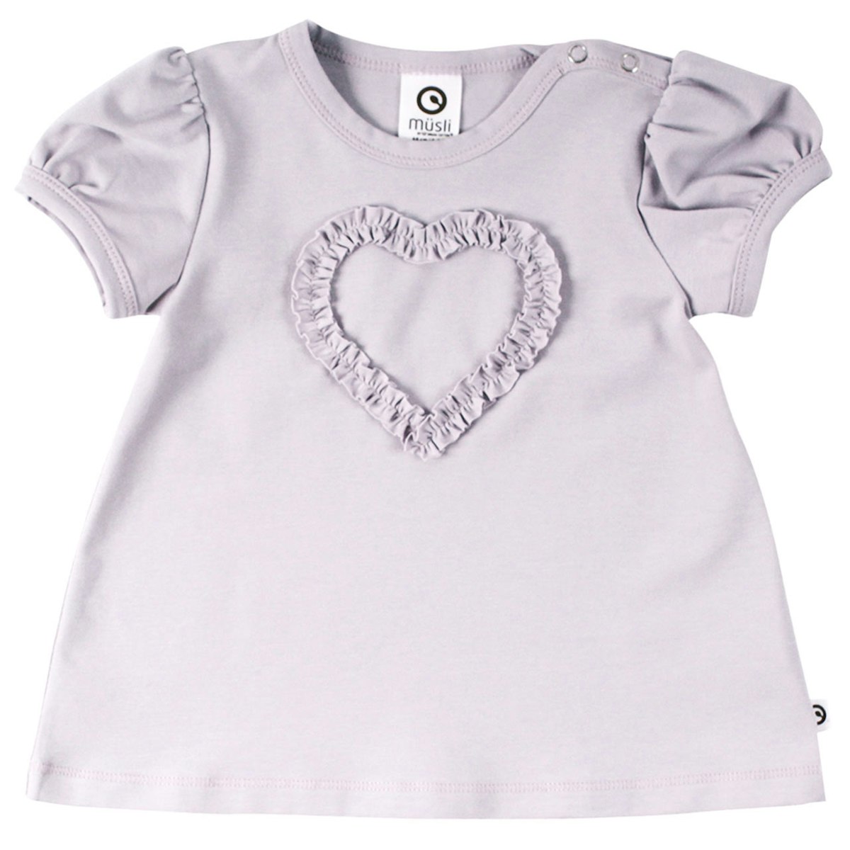 Ausgestelltes T-Shirt Herz in hellem lila 80 Ausgestelltes T-Shirt Herz in hellem lila 80