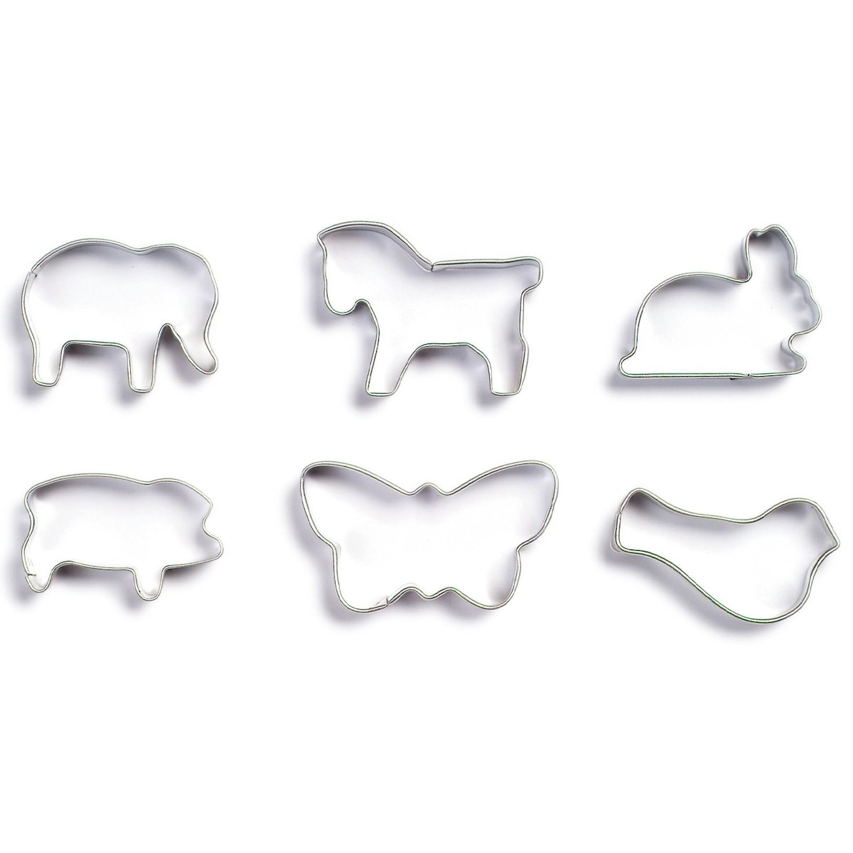 Ausstecher – 6 verschiedene Tiere Ausstecher – 6 verschiedene Tiere