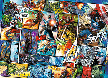 Avengers Comic Collage