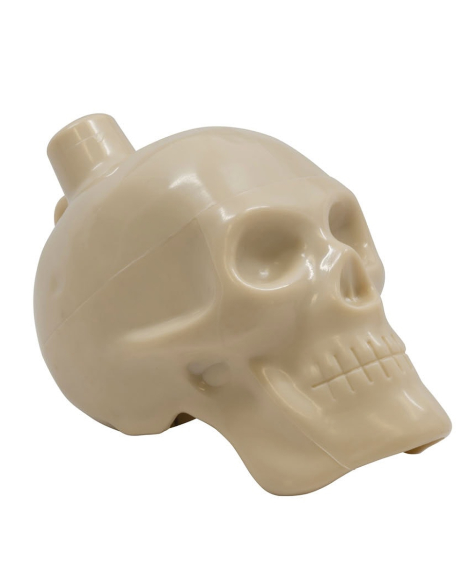 Aztekische Todespfeife mit beigem Totenkopf Aztekische Todespfeife mit beigem Totenkopf