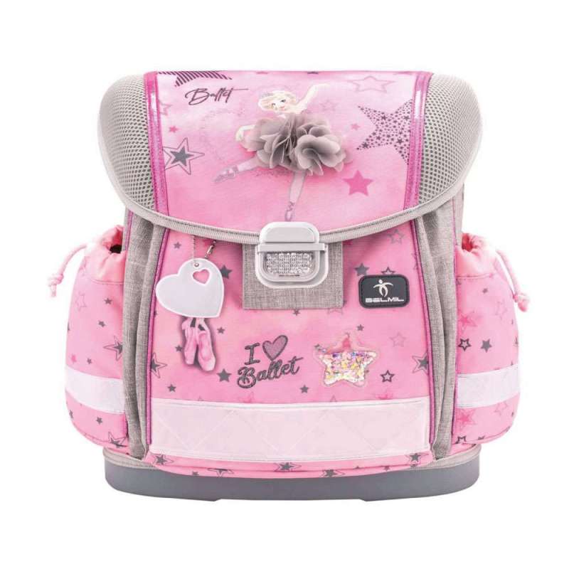 BELMIL Schulranzen CLASSY Set 4 tlg für Mädchen, Belmil Designs Ballet Light Pink BELMIL Schulranzen CLASSY Set 4 tlg für Mädchen, Belmil Designs Ballet Light Pink