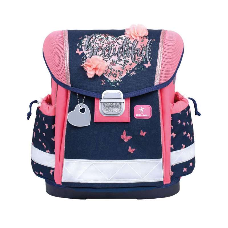 BELMIL Schulranzen CLASSY Set 4 tlg für Mädchen, Belmil Designs Beautiful Flowers BELMIL Schulranzen CLASSY Set 4 tlg für Mädchen, Belmil Designs Beautiful Flowers