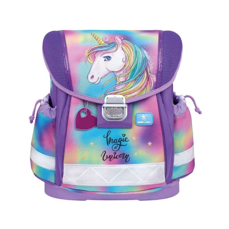 BELMIL Schulranzen CLASSY Set 4 tlg für Mädchen, Belmil Designs Rainbow Color BELMIL Schulranzen CLASSY Set 4 tlg für Mädchen, Belmil Designs Rainbow Color