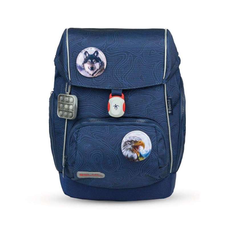 BELMIL Schulranzen COMFY PLUS Set 5 tlg für Jungen, Belmil Designs Topographic BELMIL Schulranzen COMFY PLUS Set 5 tlg für Jungen, Belmil Designs Topographic