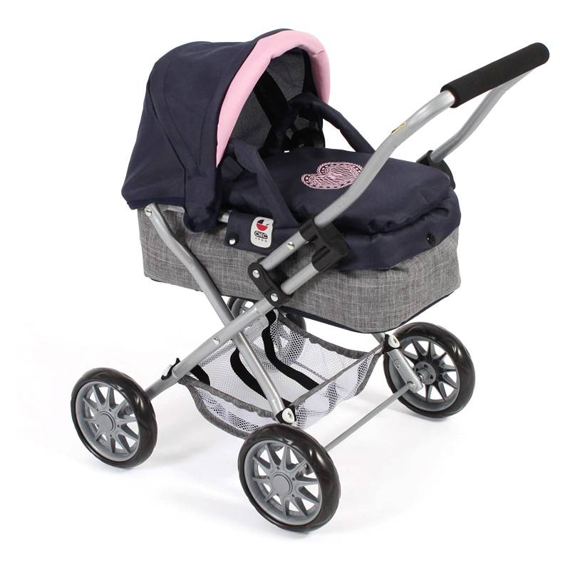 BF - Puppenwagen LILA-GRAU