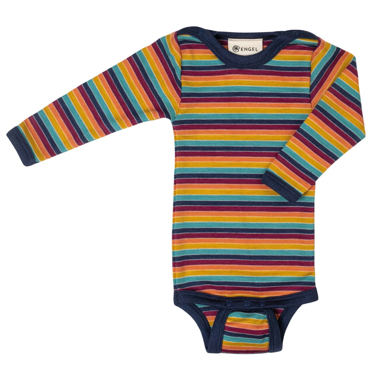 Baby Body langarm Wolle Seide multicolour 74/80 Baby Body langarm Wolle Seide multicolour 74/80