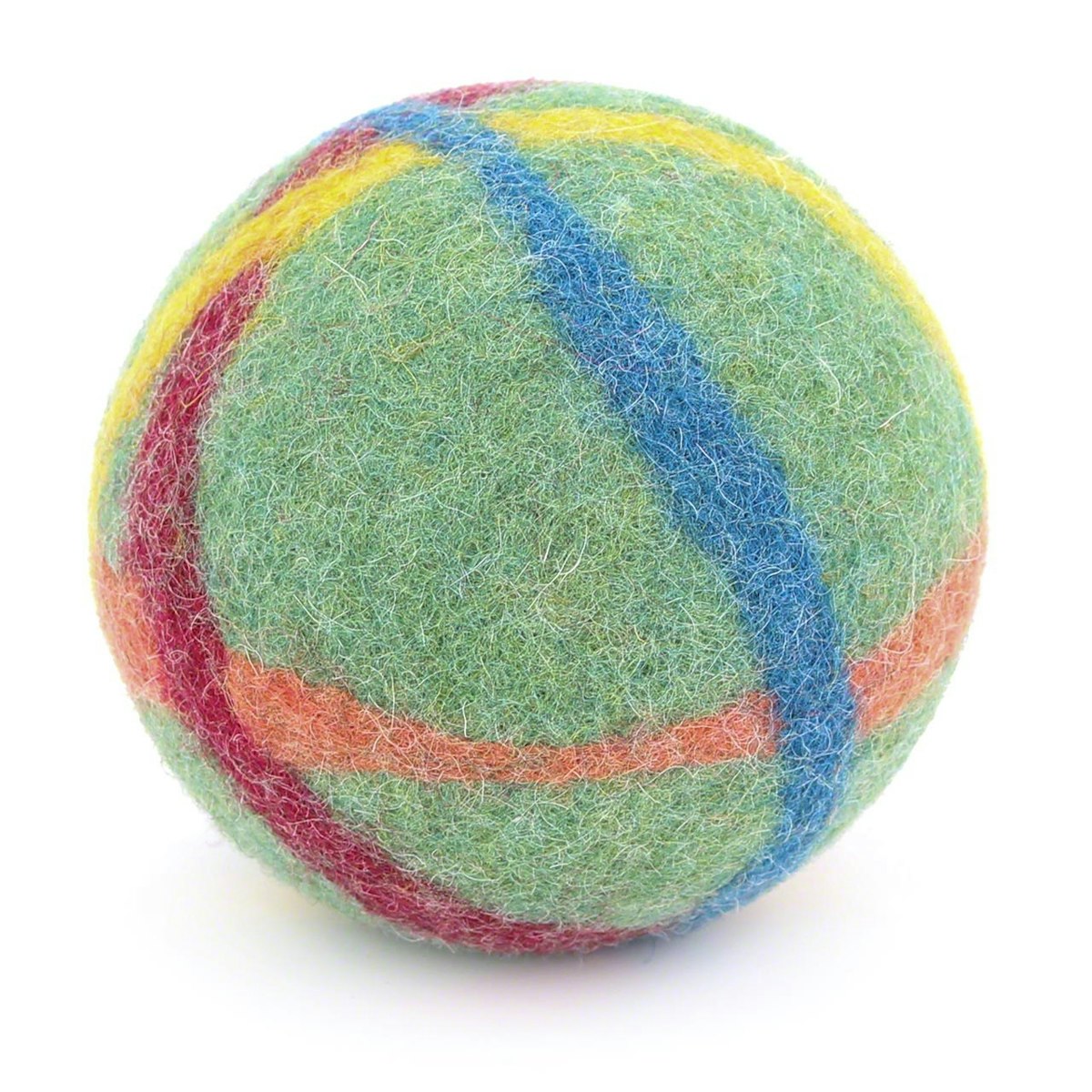Baby Filzball mit Glöckchen - grasgrün 9 cm Baby Filzball mit Glöckchen - grasgrün 9 cm