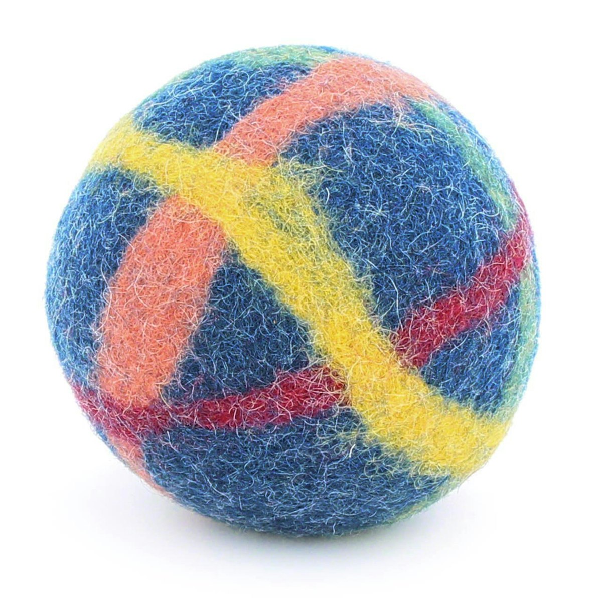 Baby Filzball mit Glöckchen - mittelblau 9 cm Baby Filzball mit Glöckchen - mittelblau 9 cm