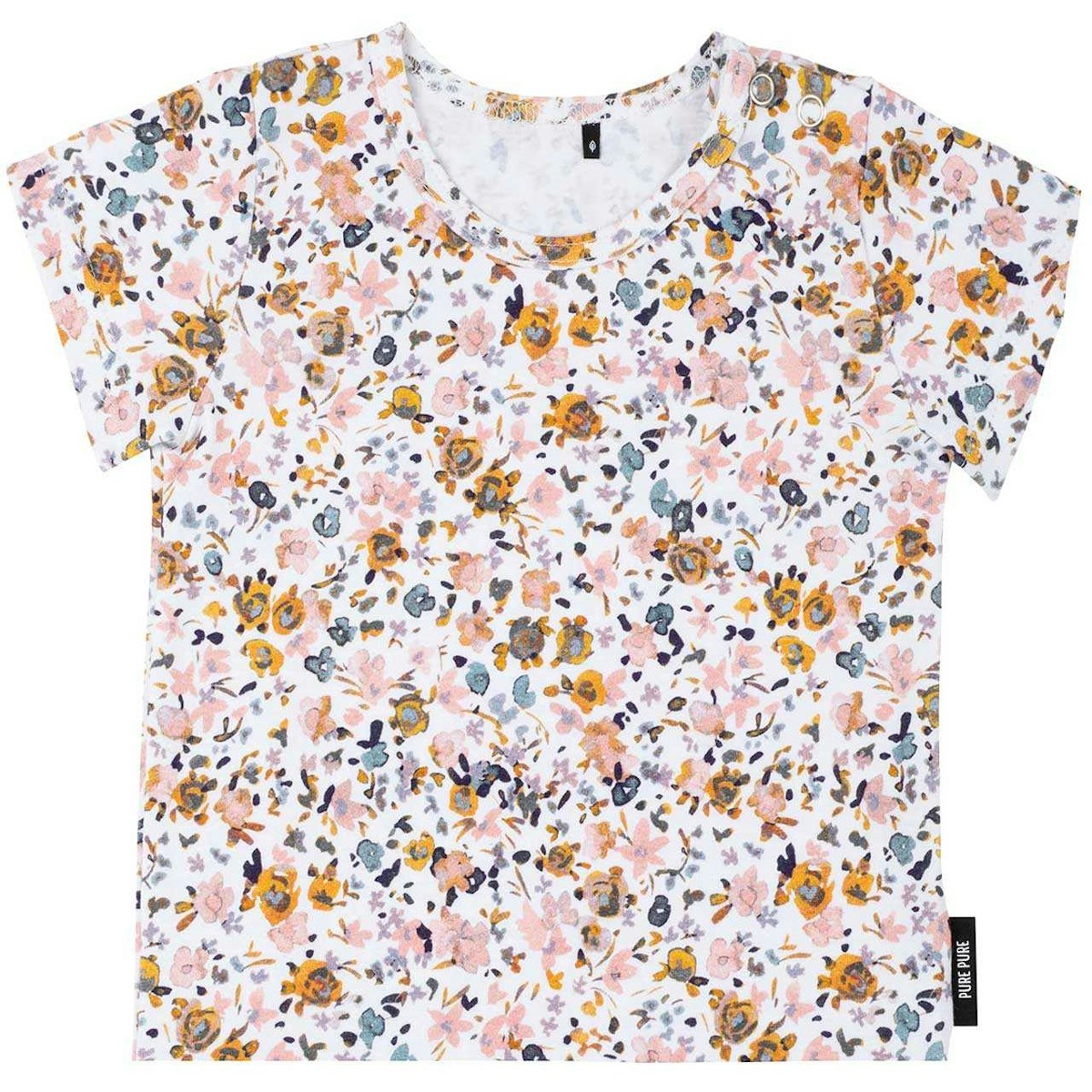 Baby Jersey Shirt kurzarm Blumen weiß 68 Baby Jersey Shirt kurzarm Blumen weiß 68