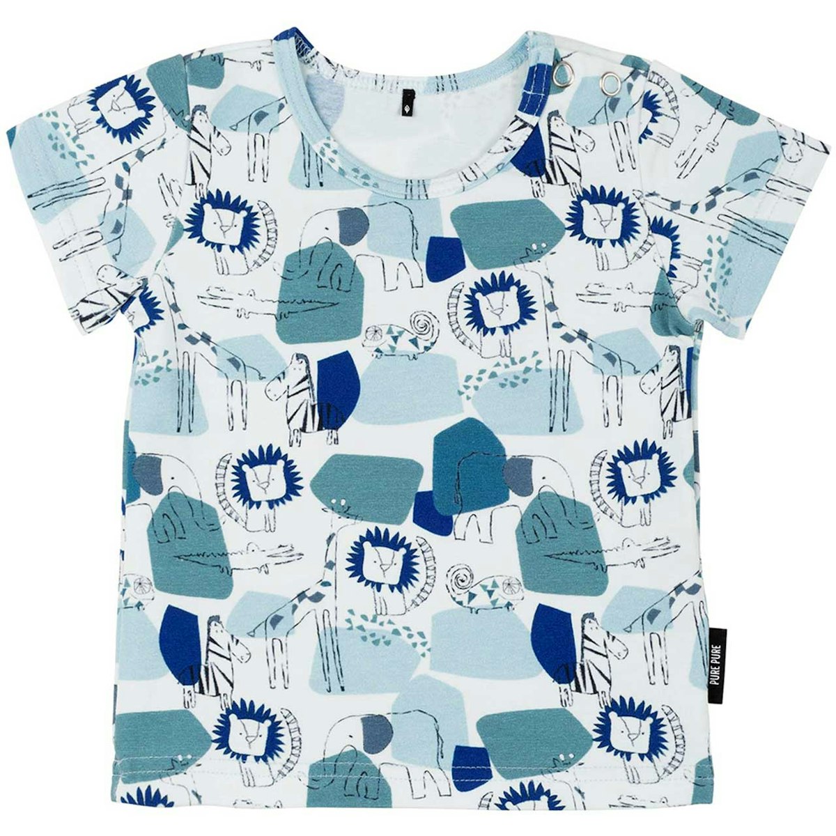 Baby Jersey Shirt kurzarm Tiere jeans-blau 74 Baby Jersey Shirt kurzarm Tiere jeans-blau 74