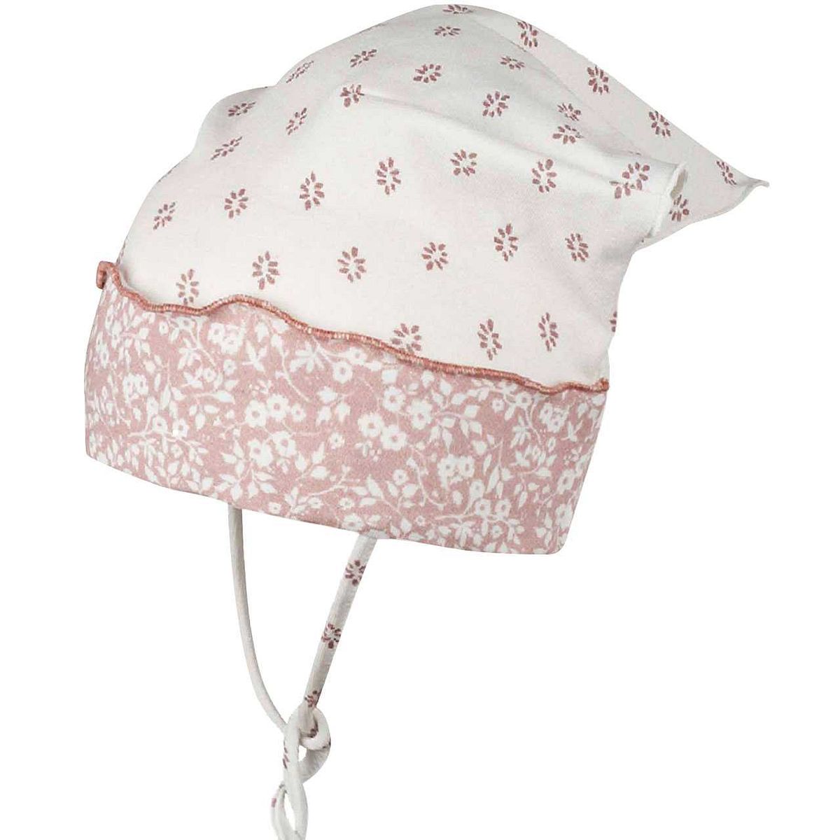 Baby Kopftuch mit elastischem Stirnband creme 55 Baby Kopftuch mit elastischem Stirnband creme 55