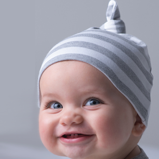 Baby Mütze mit Streifen Baby Mütze mit Streifen