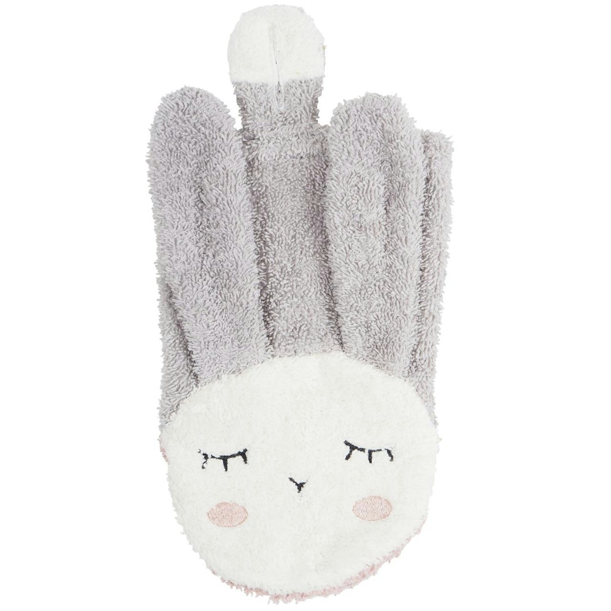 Baby- und Kinder Waschlappen Hase grau Baby- und Kinder Waschlappen Hase grau