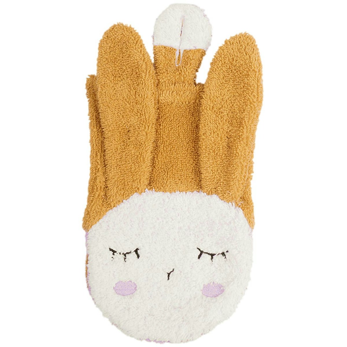 Baby- und Kinder Waschlappen Hase senf-gelb Baby- und Kinder Waschlappen Hase senf-gelb