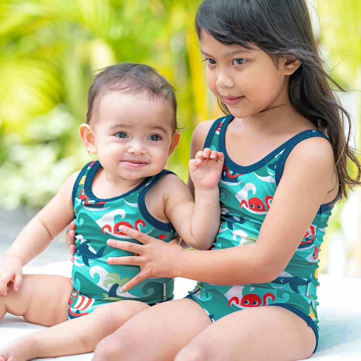 Badeanzug Ozean petrol 92/98 Badeanzug Ozean petrol 92/98