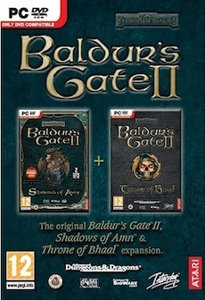 Baldur's Gate II 2 + Throne of Bhaal Gra PC DVD