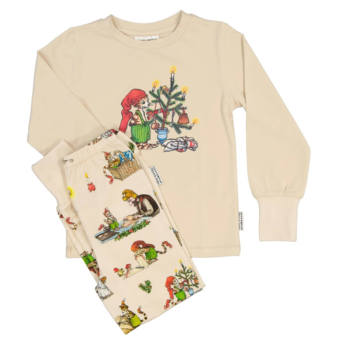 Bambus Langarmschlafanzug Petterson & Findus beige 2 Teile 86/92 Bambus Langarmschlafanzug Petterson & Findus beige 2 Teile 86/92