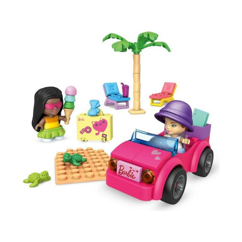 Barbie Mega Construx Bäckerei oder Cabrio Strandabenteuer mit Puppen & Zubehör