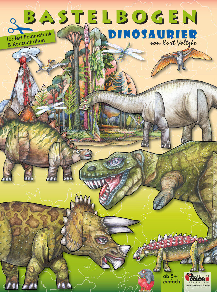 Bastelbogen Dinosaurier Bastelbogen Dinosaurier