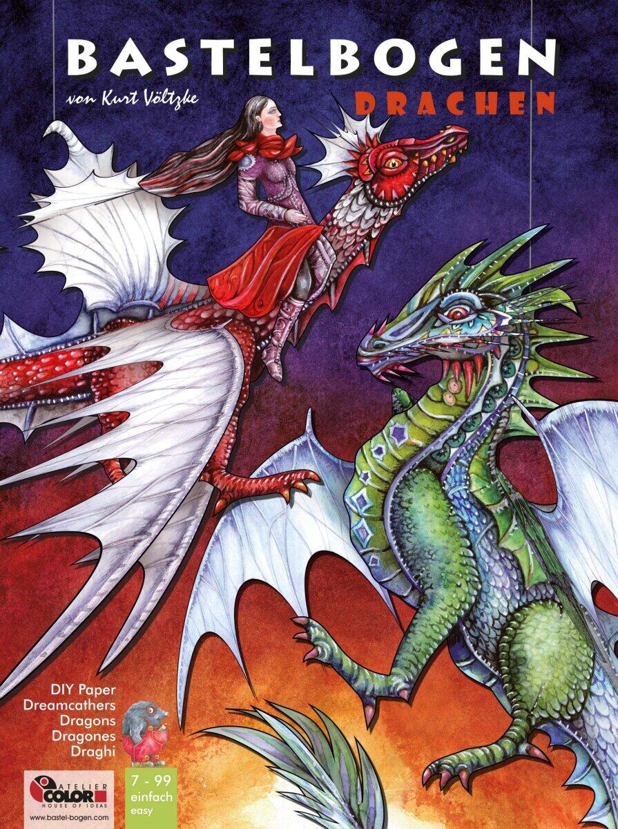 Bastelbogen Drachen Bastelbogen Drachen