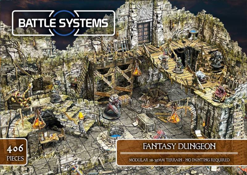 Battle Systems | Fantasy Dungeon - Modulares 28-35 mm Gel�nde