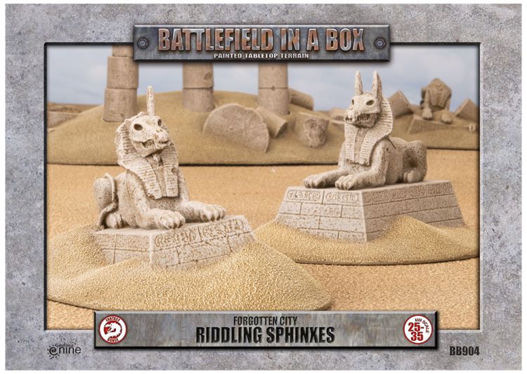 Battlefield in a Box Forgotten City Riddling Sphinxes 28mm 35mm Tabletop Terrain