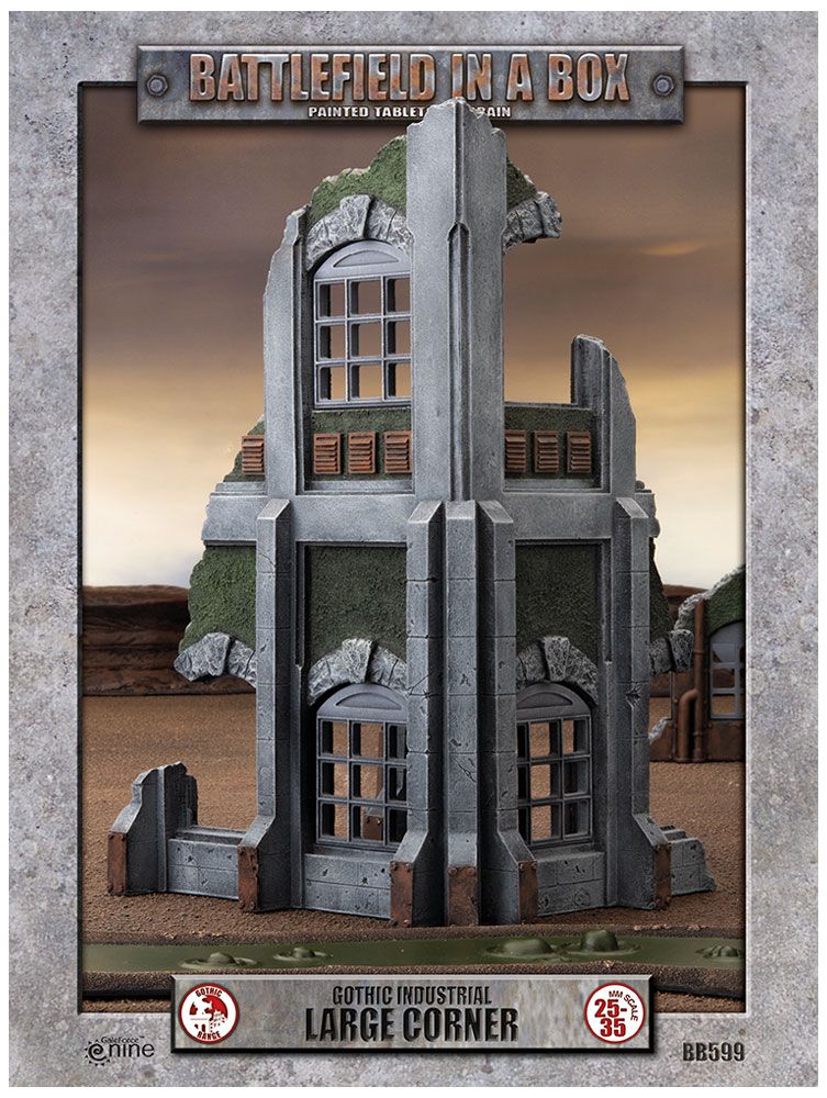 Battlefield in a Box Gothic Industrial Large Corner 28mm 35mm Tabletop Ruine