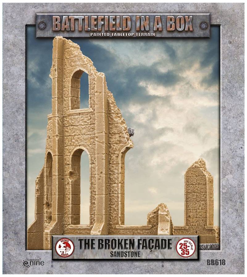 Battlefield in a Box Sandstone The Broken Facade 28mm 35mm Gothic Gelände