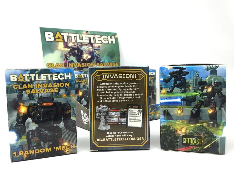 Battletech Clan Invasion Salvage BlindBox EN Mechs Roboter Kerensky Catalyst Lab