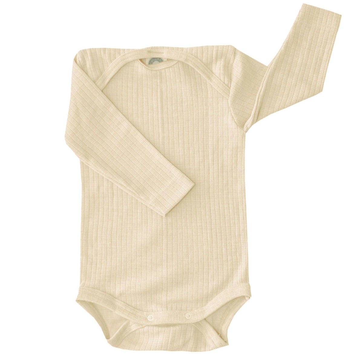 Baumwolle Wolle Seide Body langarm natur 98/104 Baumwolle Wolle Seide Body langarm natur 98/104