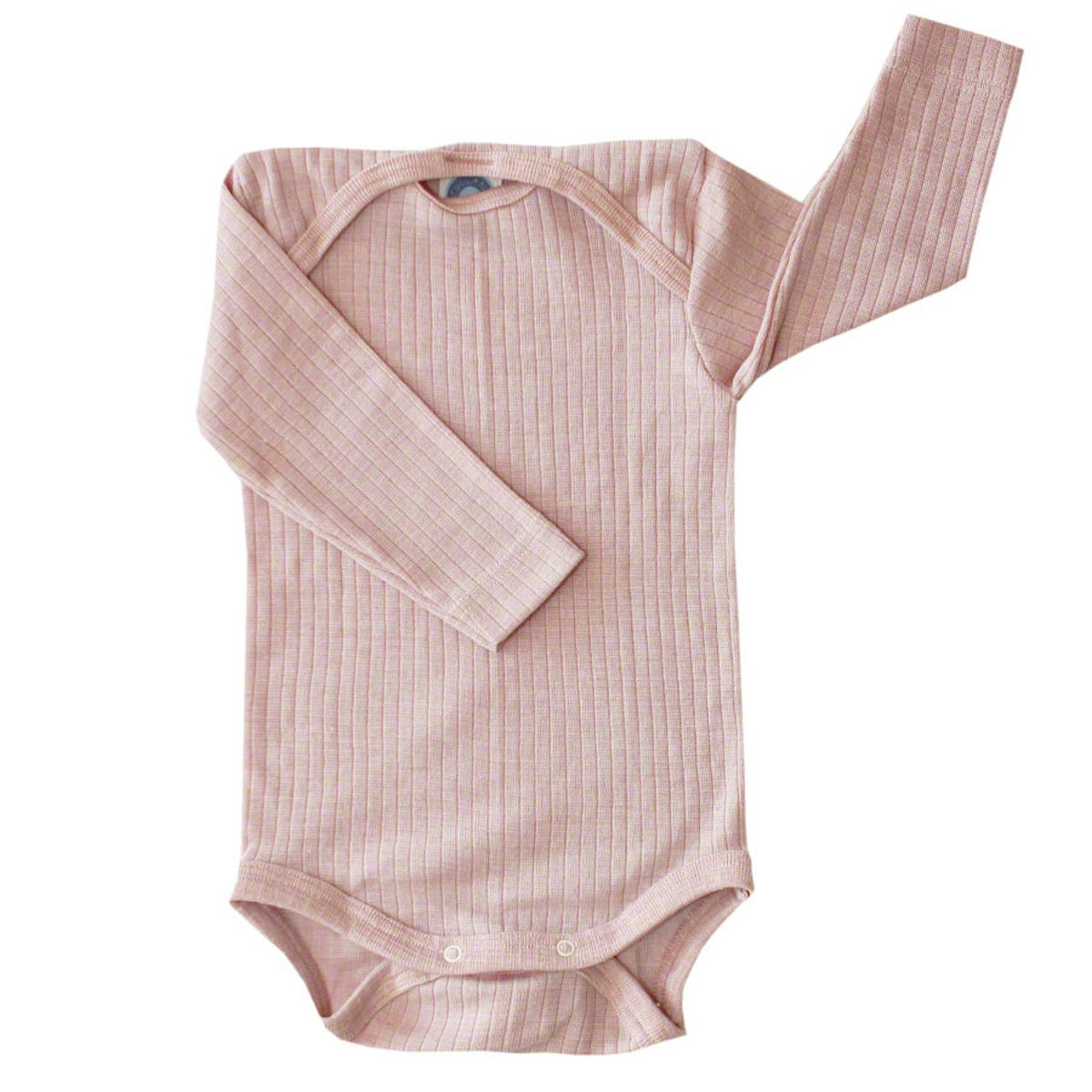 Baumwolle Wolle Seide Body langarm rosa meliert 98/104 Baumwolle Wolle Seide Body langarm rosa meliert 98/104