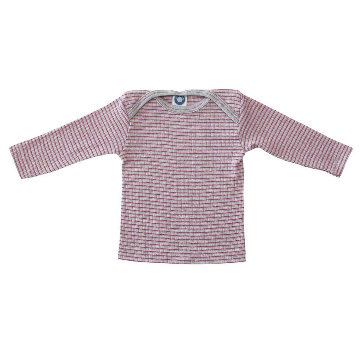 Baumwolle Wolle Seide Langarmshirt altgrau pink meliert 152 Baumwolle Wolle Seide Langarmshirt altgrau pink meliert 152